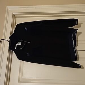 Puma Butter Way Track suit. Black with dark blue panels and collar. NWOT